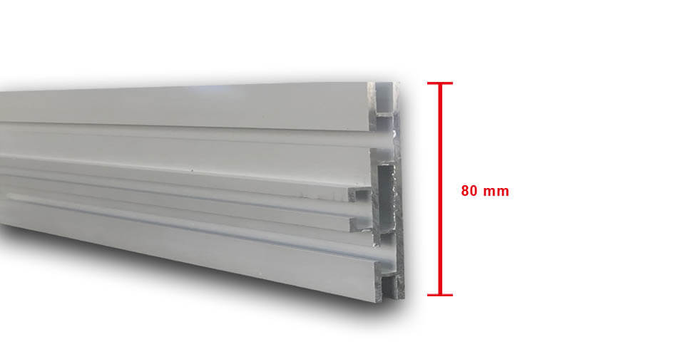 80 mm aluminium profiles