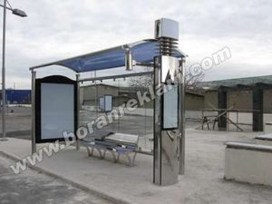 Aluminium stainless bus stop