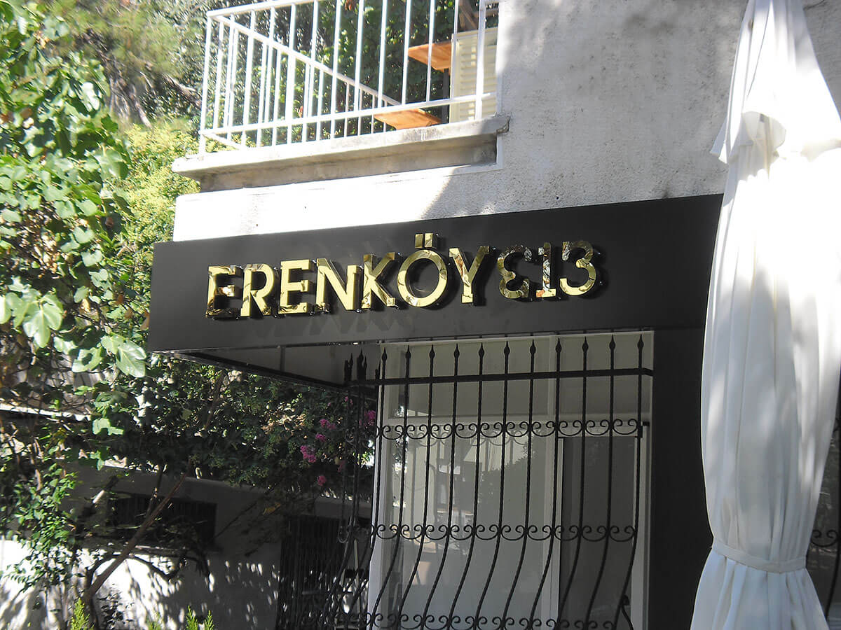 Gold Stainless Steel Letter