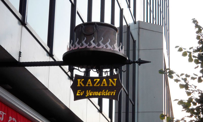 Kazan Restaurant Işıklı Tabela - Mart 2009