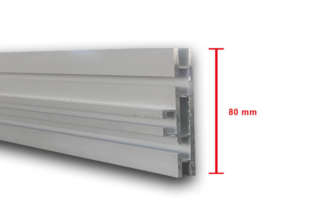 80mm tekstil kasa profili
