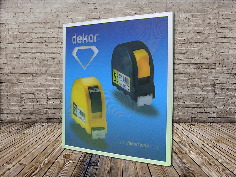 Boran Reklam rigid acrylic signage example; a different material from PVC foam